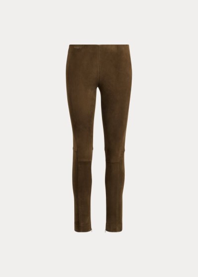 Women's Polo Ralph Lauren Suede Skinny Pants | 539068SCM